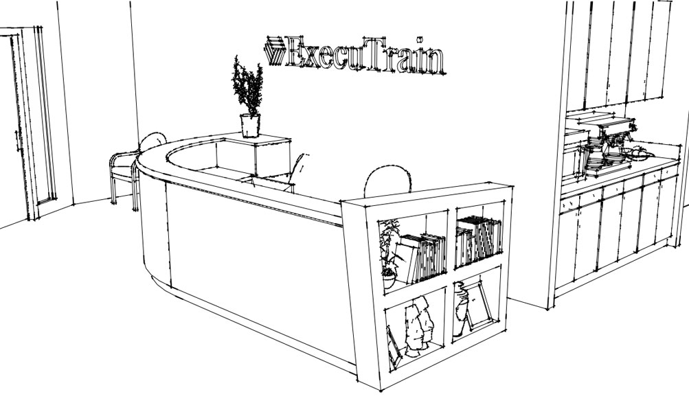 Computer Desk Sketch